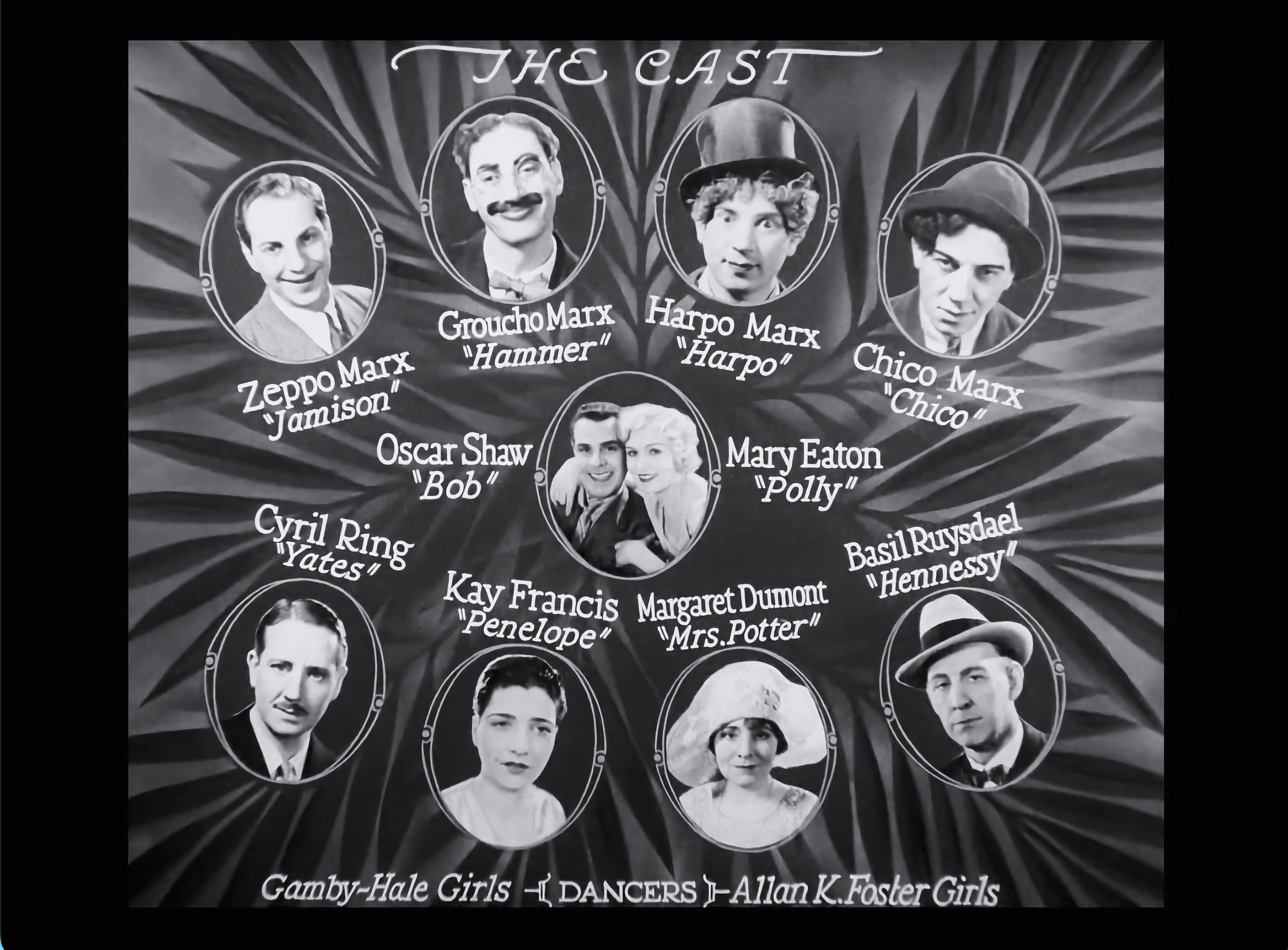 MC
                  16 Cocoanuts cast